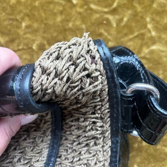 Brighton Leather & Weave Bag 12 width 10 Height 2 Depth - Picture 2 of 7